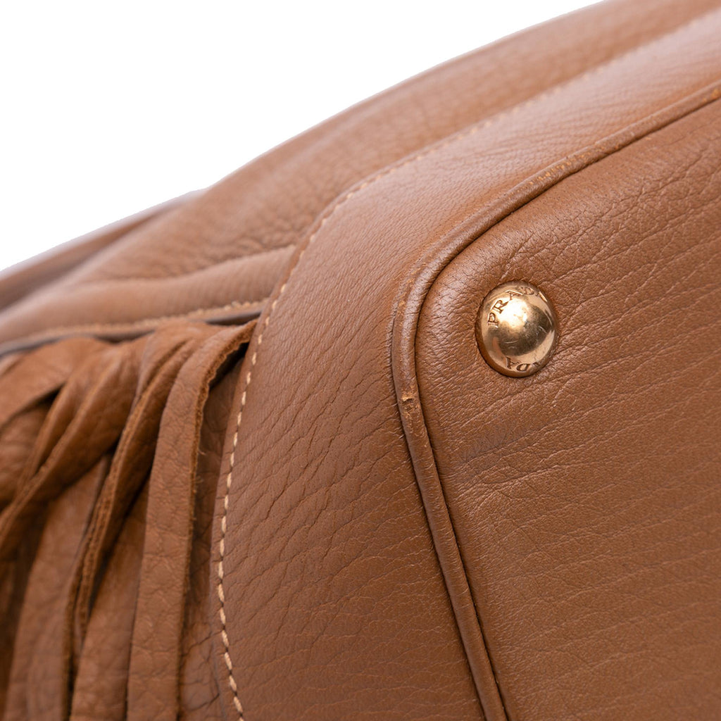 Prada Cervo Fringe Tote