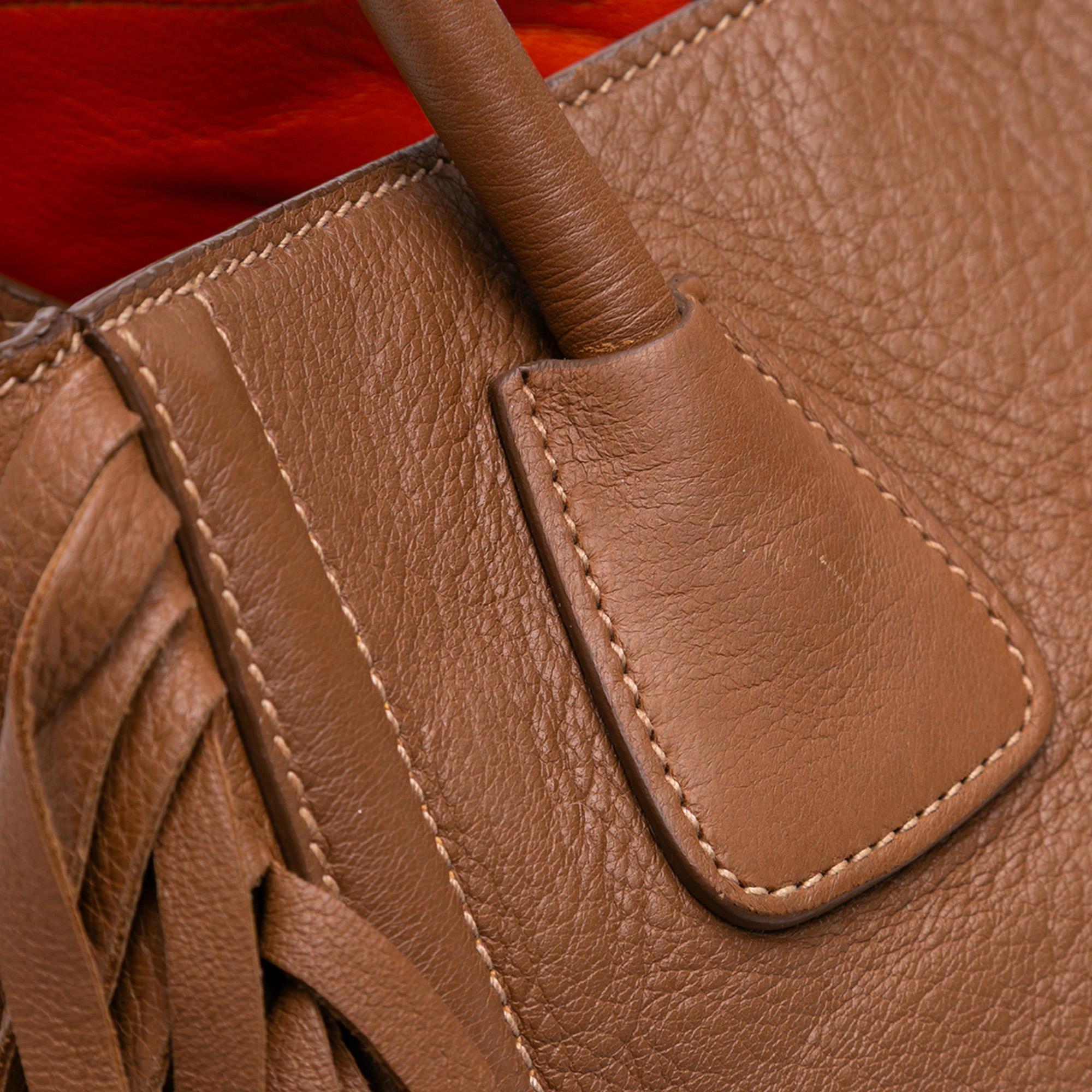 Prada Cervo Fringe Tote