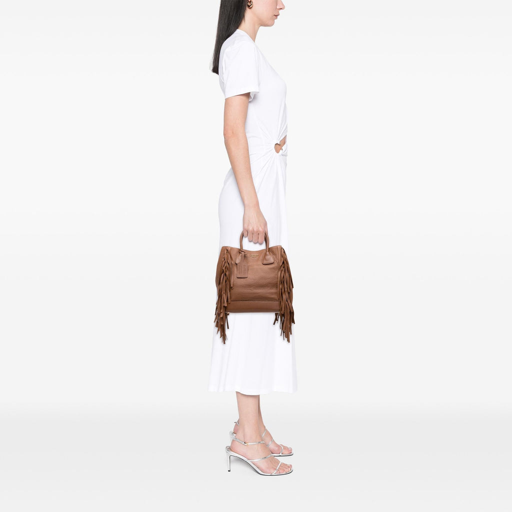 Prada Cervo Fringe Tote