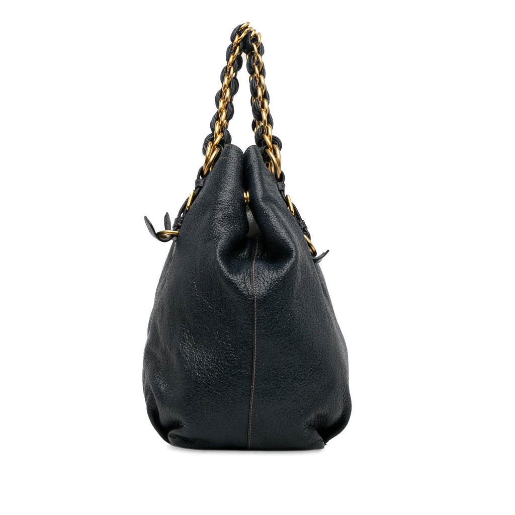 Prada Cervo Lux Chain Tote (SHG-8kccG2)