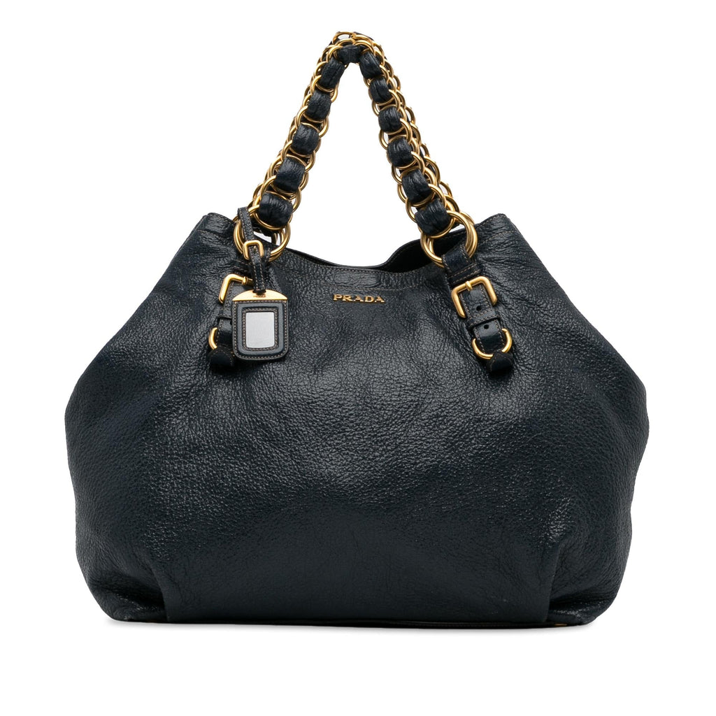 Prada Cervo Lux Chain Tote (SHG-8kccG2)