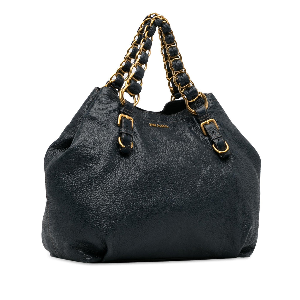Prada Cervo Lux Chain Tote (SHG-8kccG2)