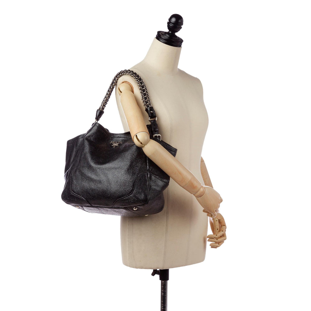 Prada Cervo Lux Tote Bag (SHG-31883)