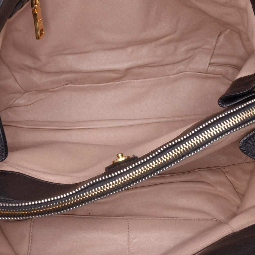 Prada Cervo Zip Tote