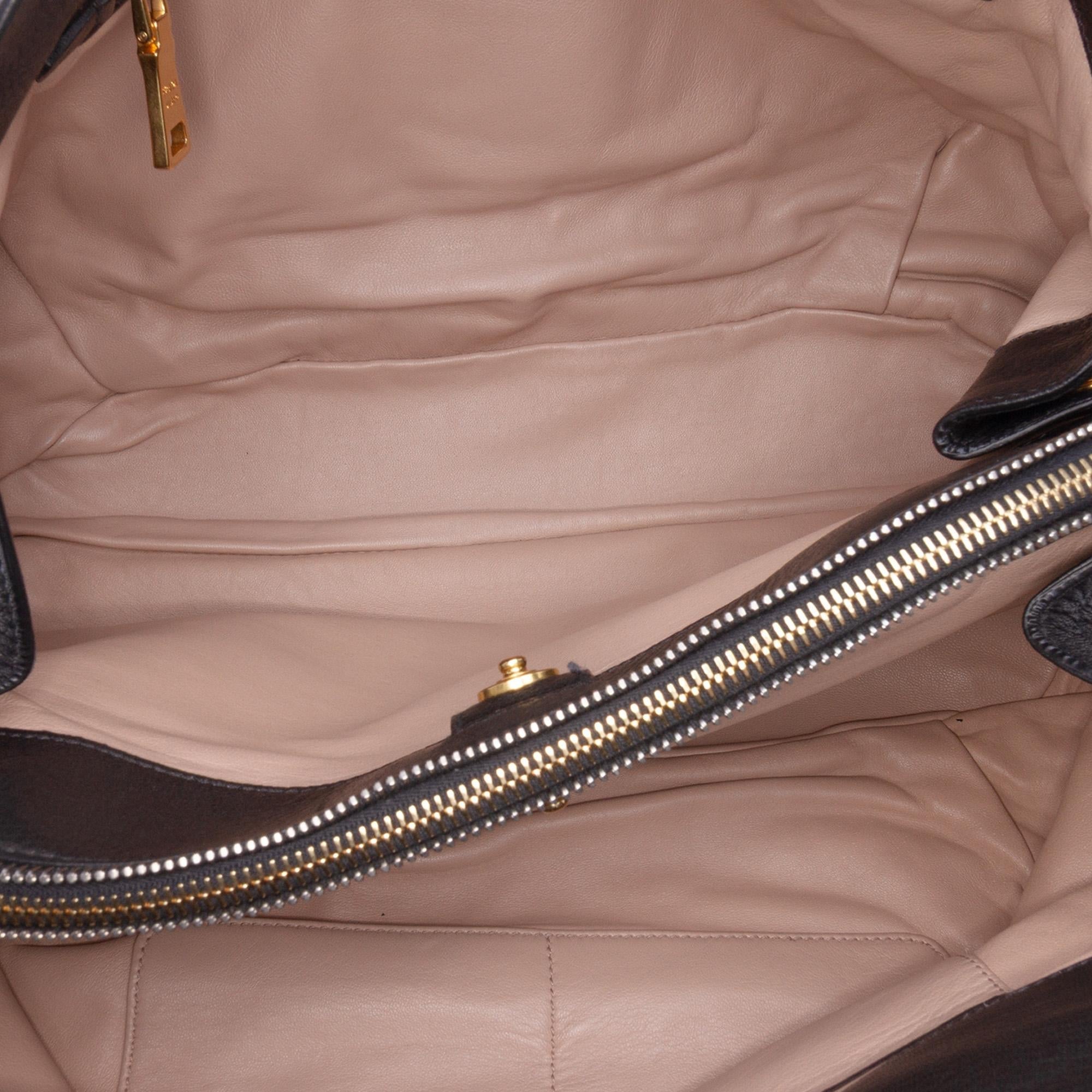Prada Cervo Zip Tote