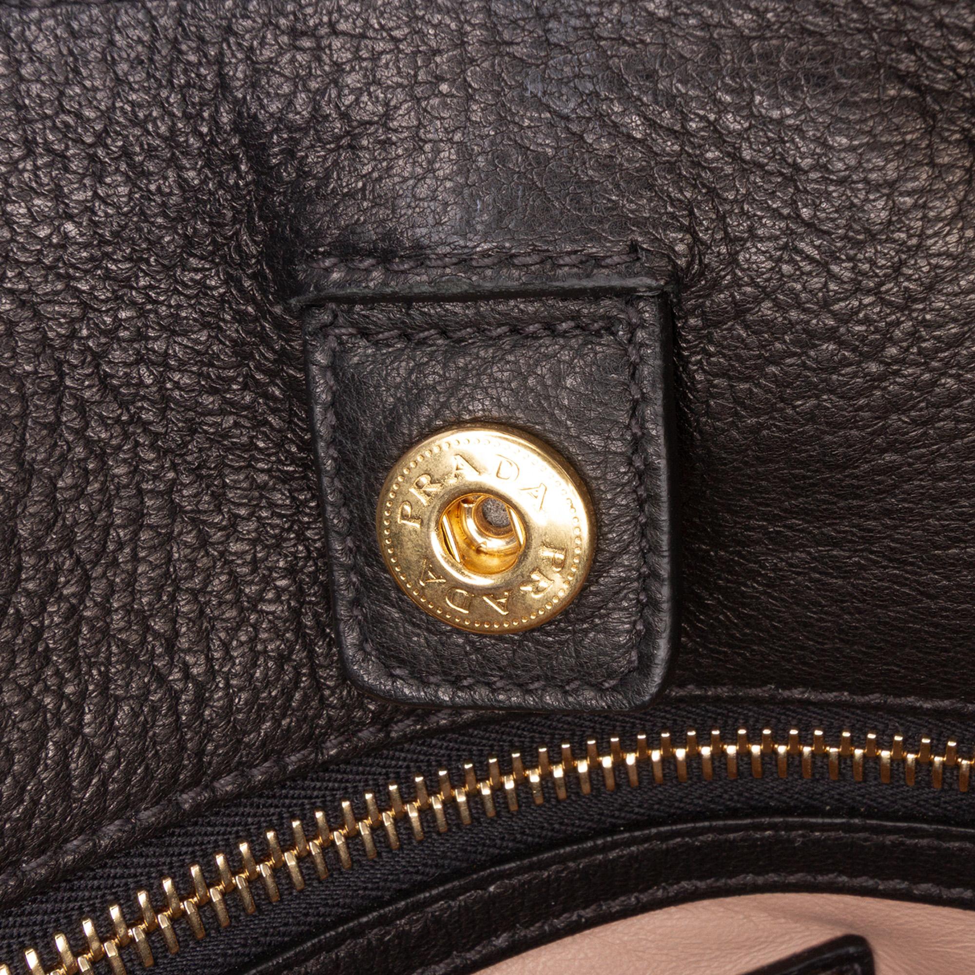 Prada Cervo Zip Tote