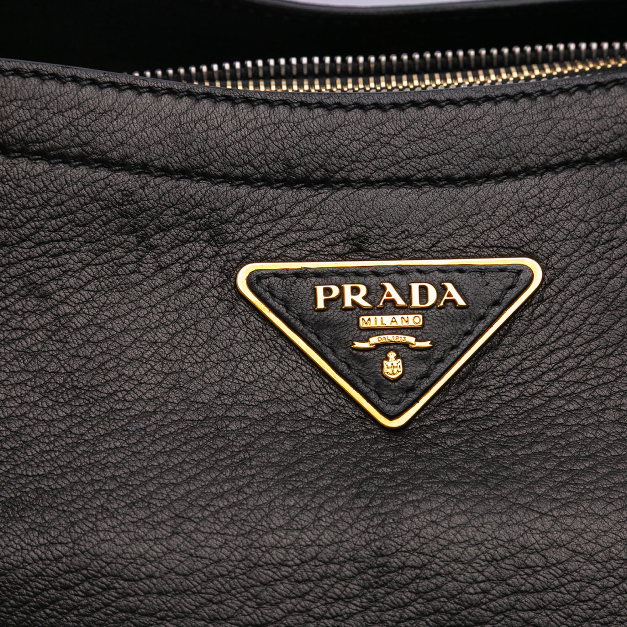 Prada Cervo Zip Tote