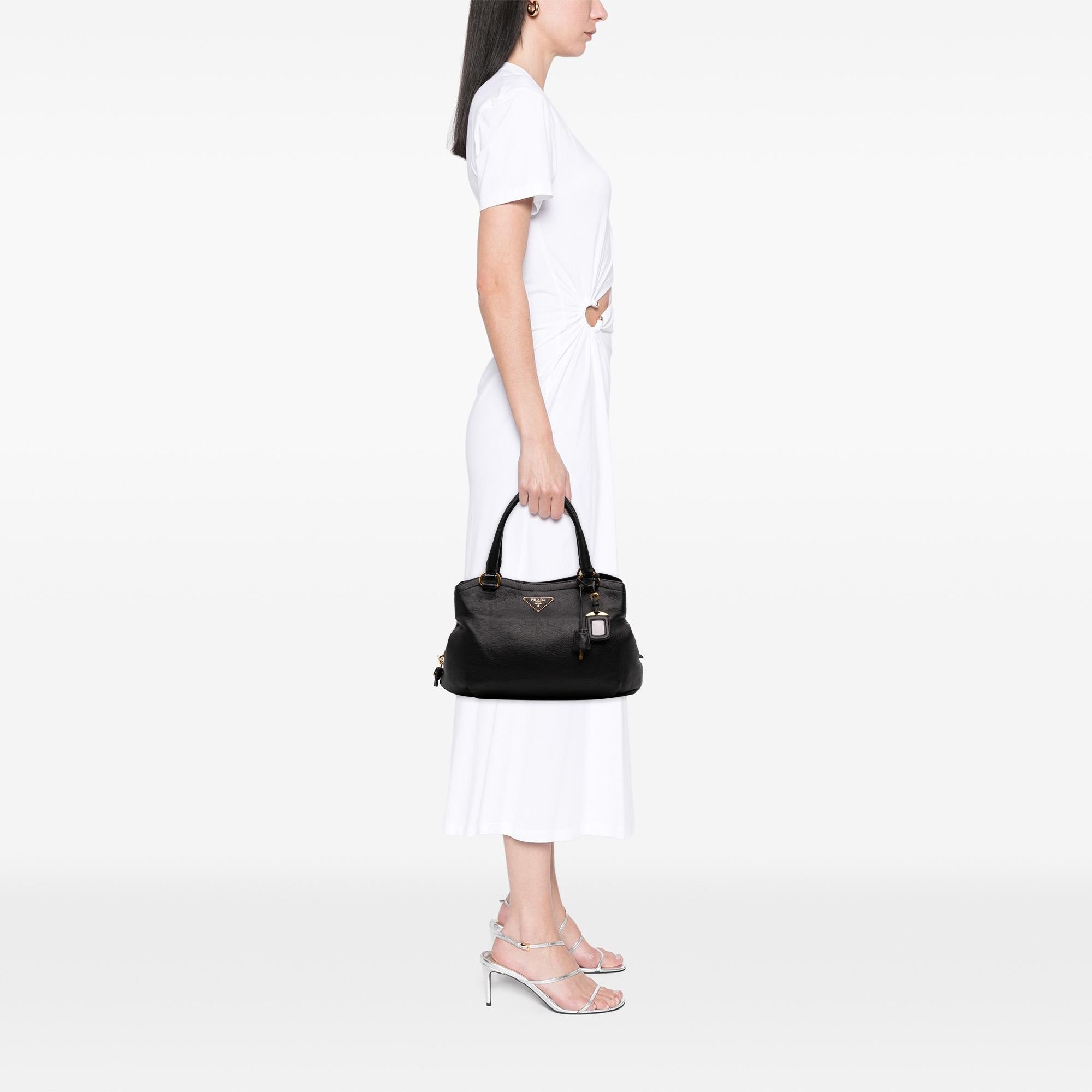 Prada Cervo Zip Tote