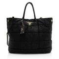 Prada Chevron Quilted Tessuto Convertible Large Tote (SHF-23247)