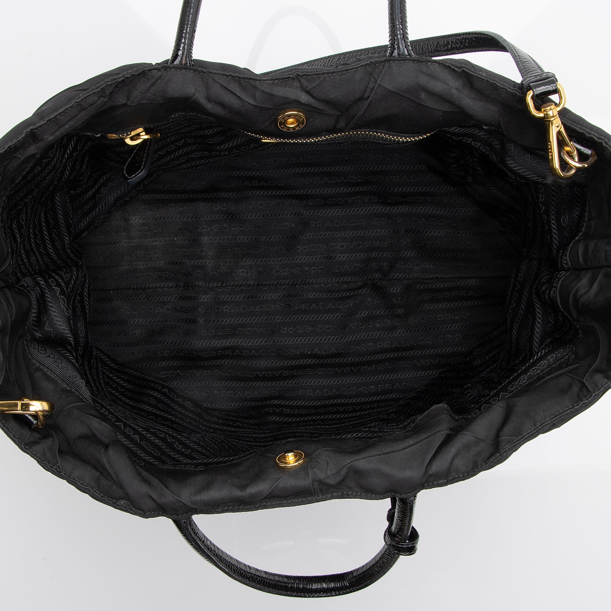 Prada Chevron Quilted Tessuto Convertible Large Tote (SHF-23247)