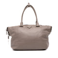 Prada City Calf Hand Stitched Zip Tote