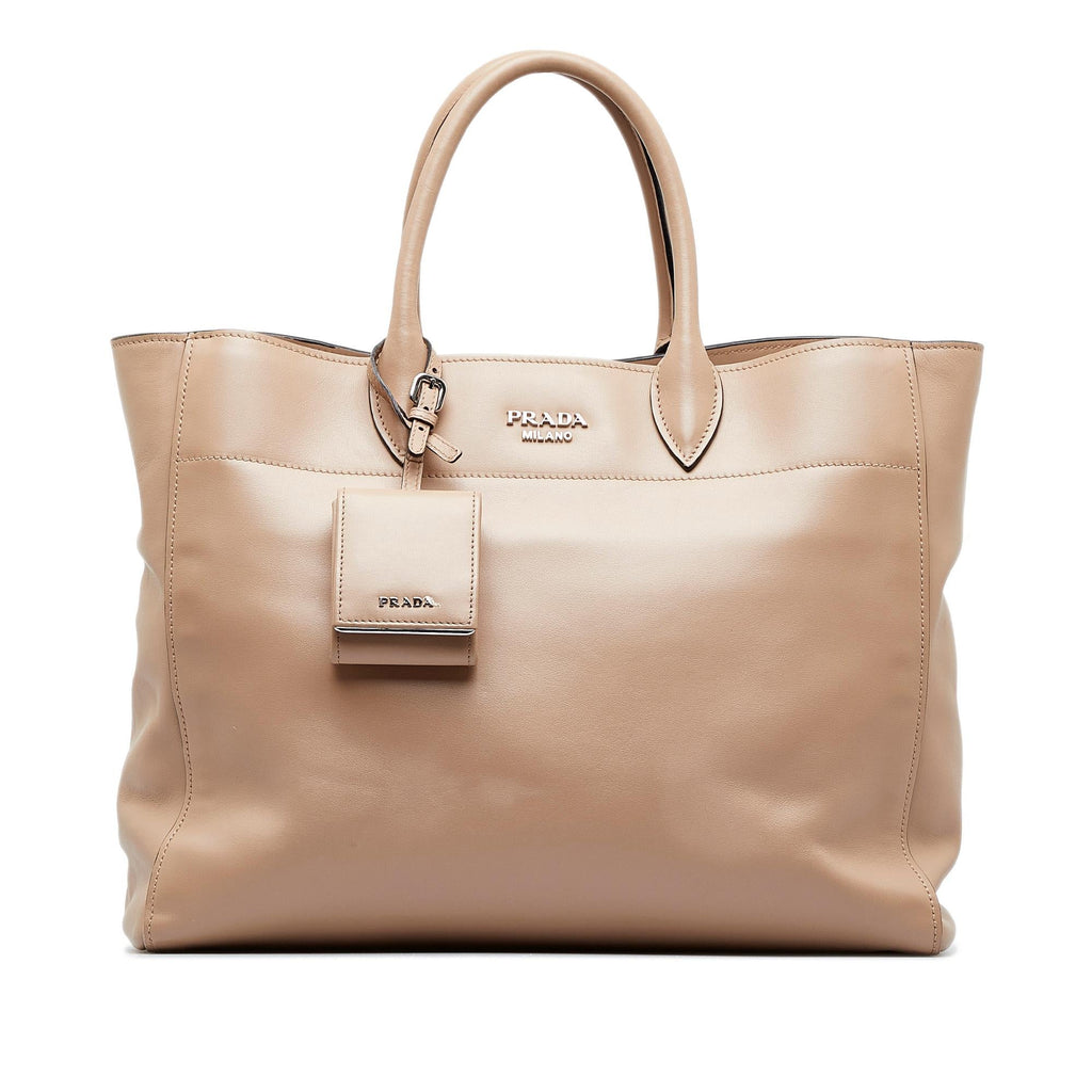 Prada Convertible Open Tote City Calf (SHG-mdtYD6)