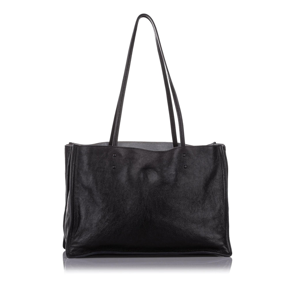 Prada Etiquette Leather Tote Bag (SHG-32338)