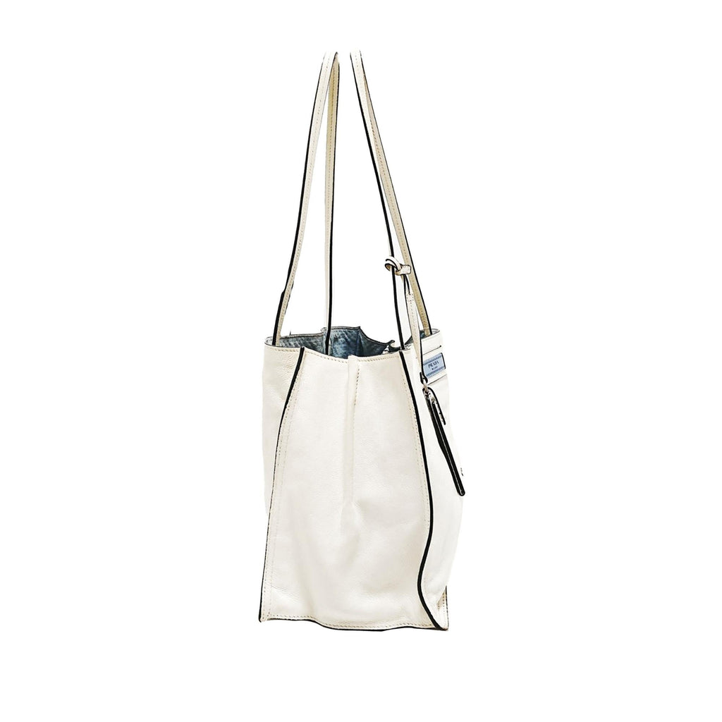 Prada Etiquette Leather Tote Bag (SHG-34016)