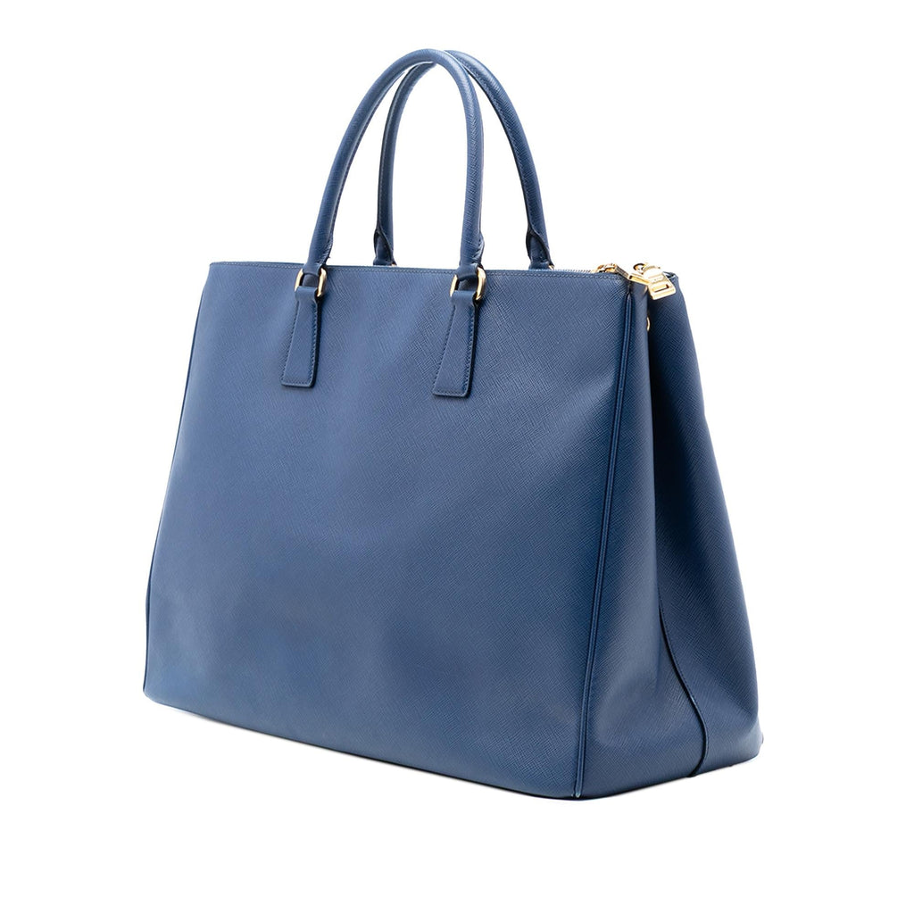 Prada Extra Large Saffiano Lux Galleria Double Zip Tote