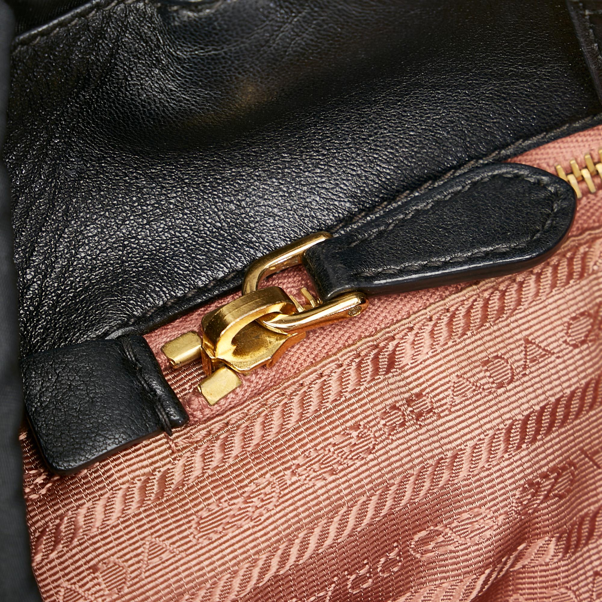 Prada Fiocco Bow Tessuto Tote Bag (SHG-23585)
