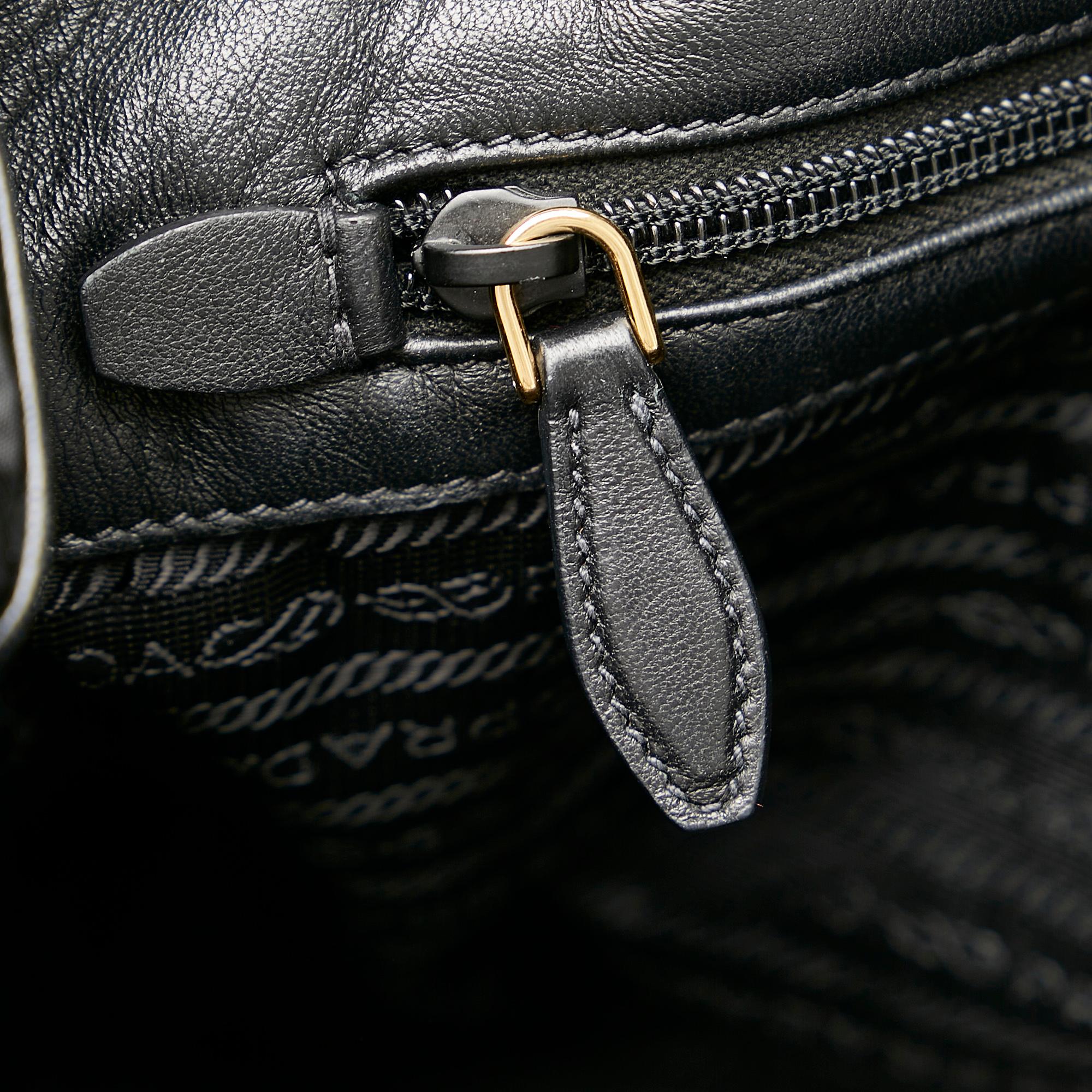 Prada Fiocco Bow Tessuto Tote Bag (SHG-25824)
