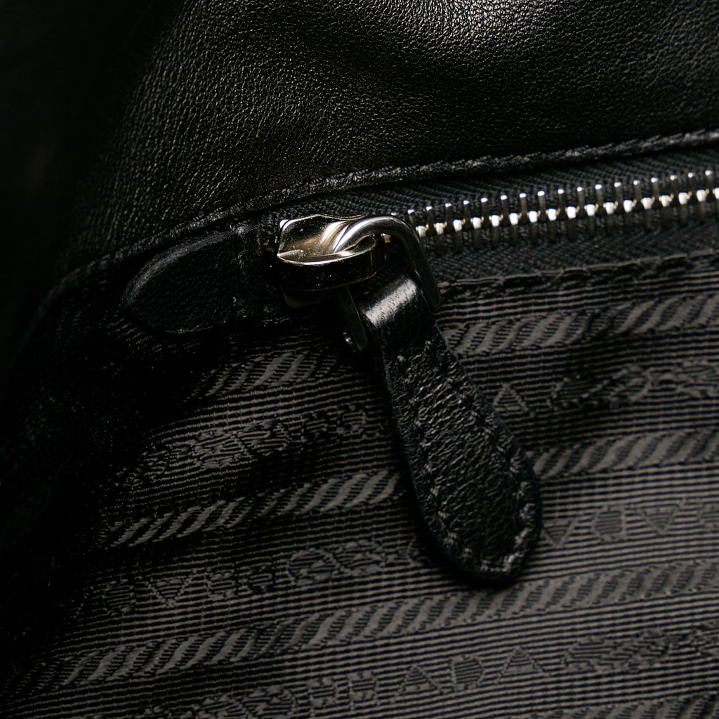Prada Fiocco Bow Tessuto Tote Bag (SHG-27197)