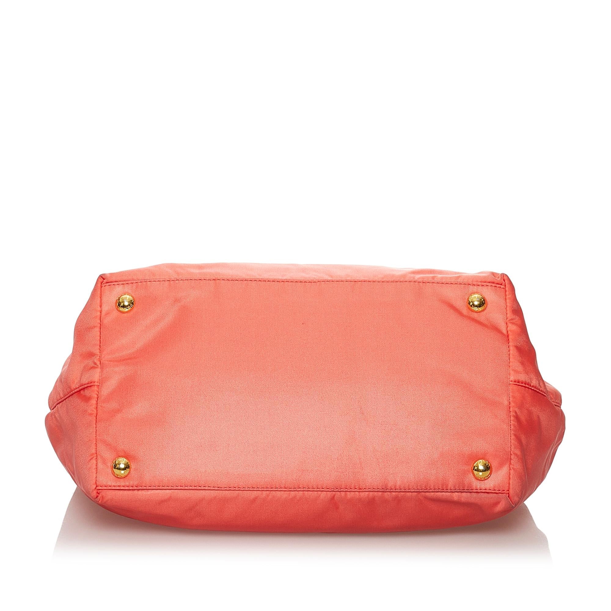 Prada Fiocco Bow Tessuto Tote Bag (SHG-29762)