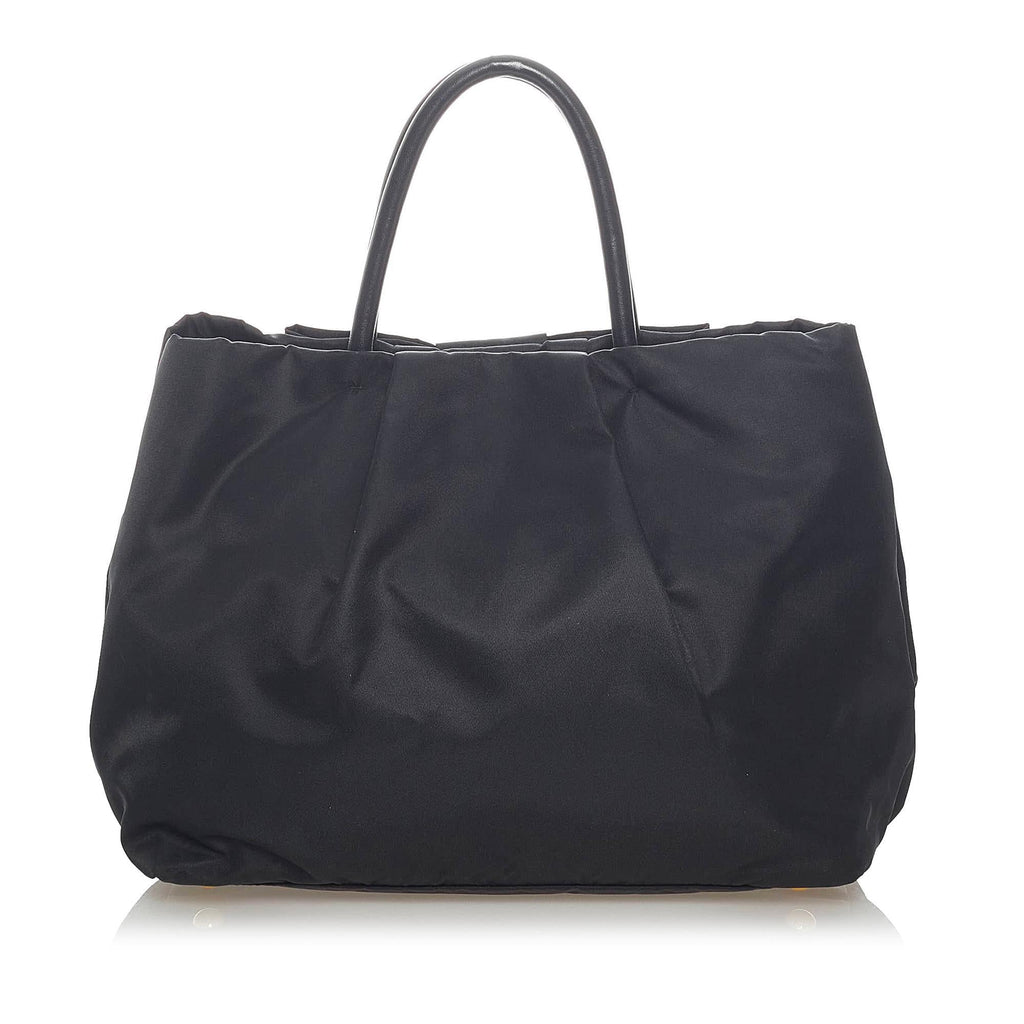 Prada Fiocco Bow Tessuto Tote Bag (SHG-33148)