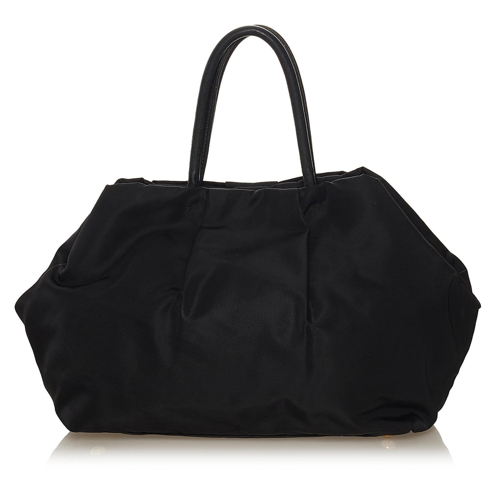 Prada Fiocco Bow Tessuto Tote Bag (SHG-34373)