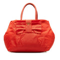 Prada Fiocco Bow Tessuto Tote (SHG-6oNwJf)