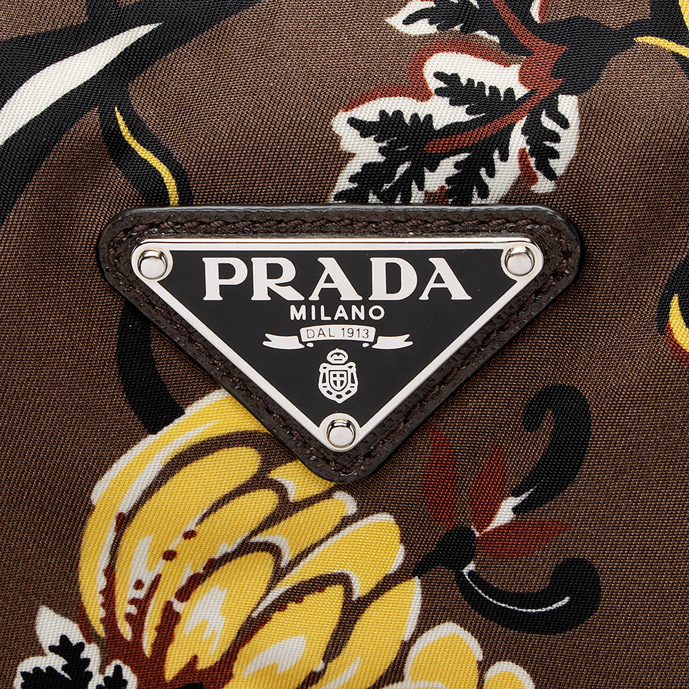 Prada Floral Tessuto Tote (SHF-17540)