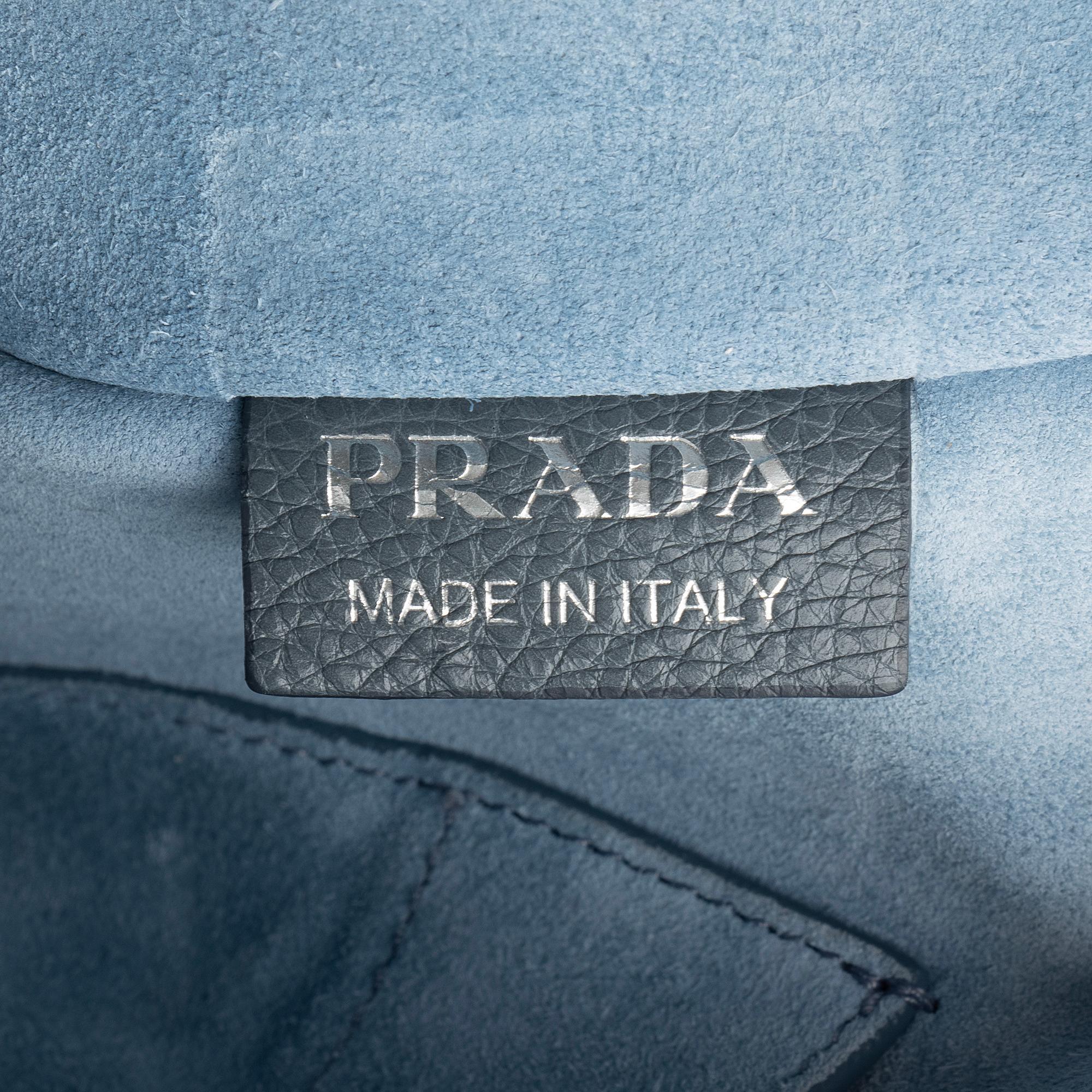 Prada Glace Calf Etiquette Tote (SHF-zfGPRR)