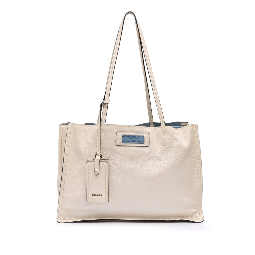 Prada Glace Calf Etiquette Tote