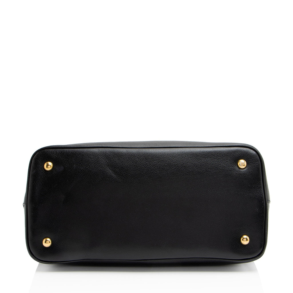 Prada Glace Calf Logo Tote