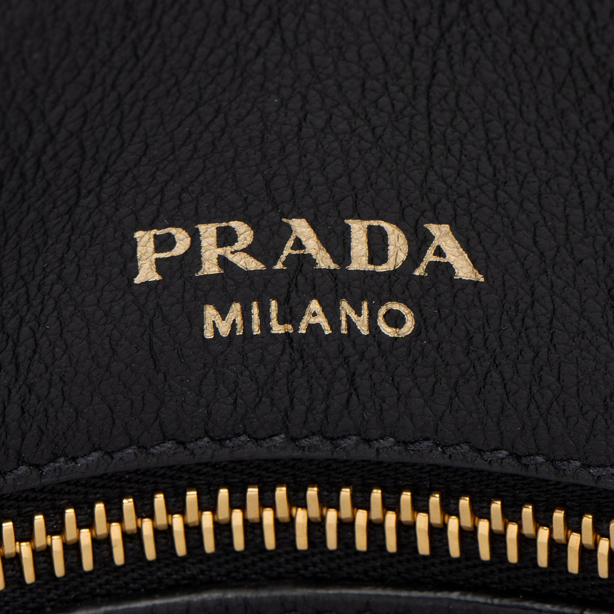 Prada Glace Calf Logo Tote