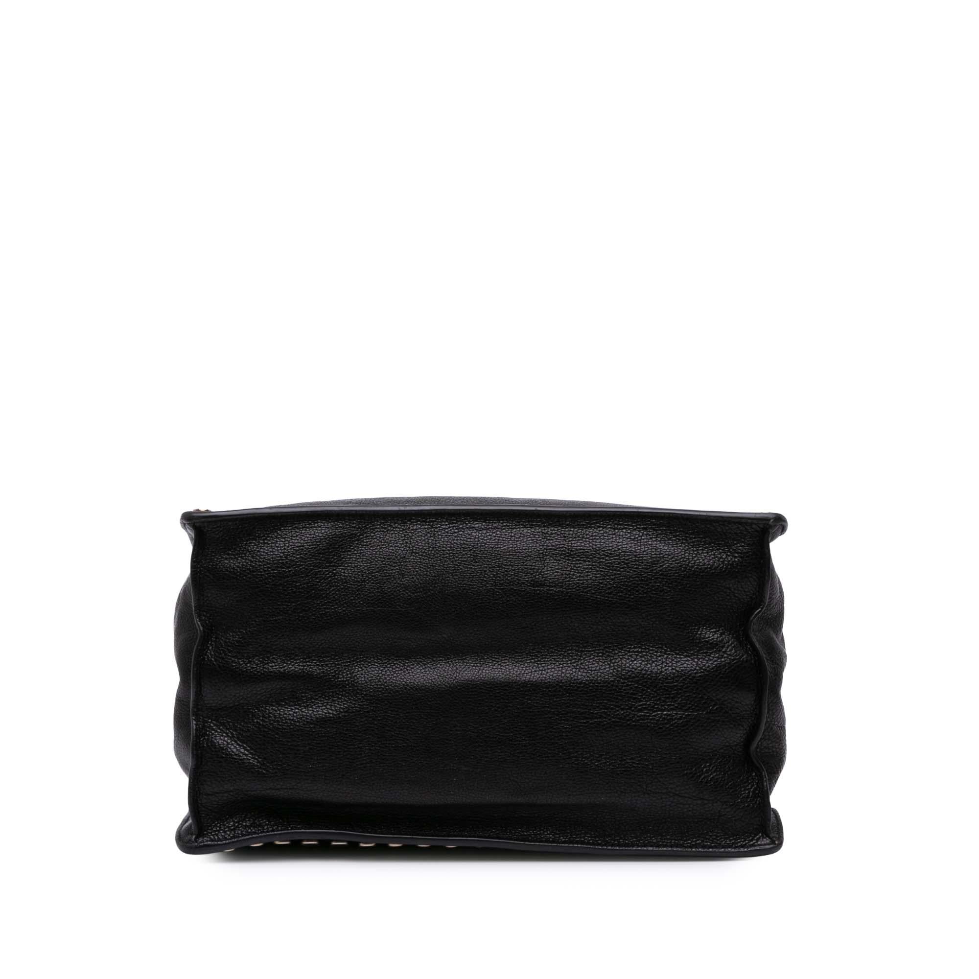 Prada Glace Calf Studded Etiquette Tote