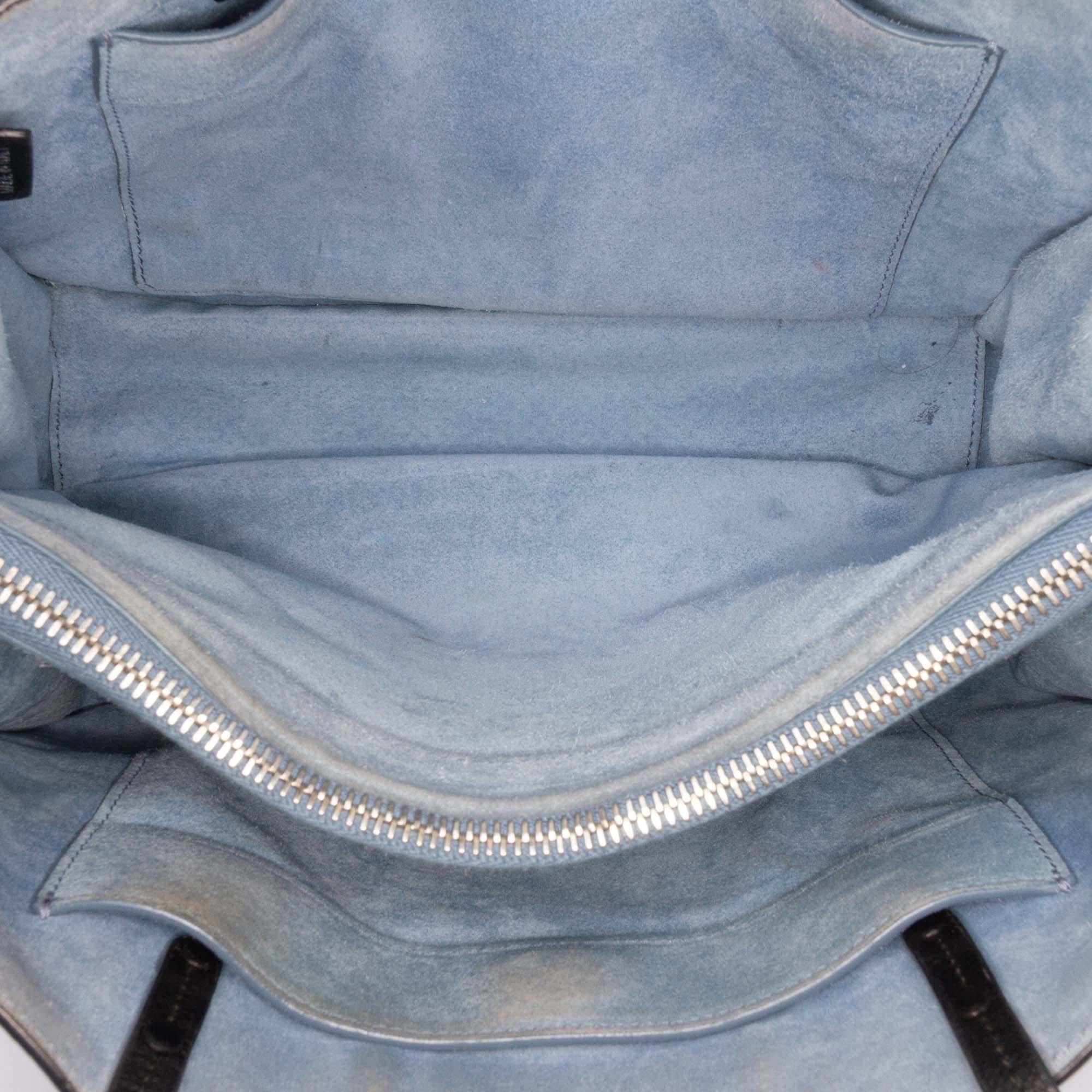 Prada Glace Calf Studded Etiquette Tote