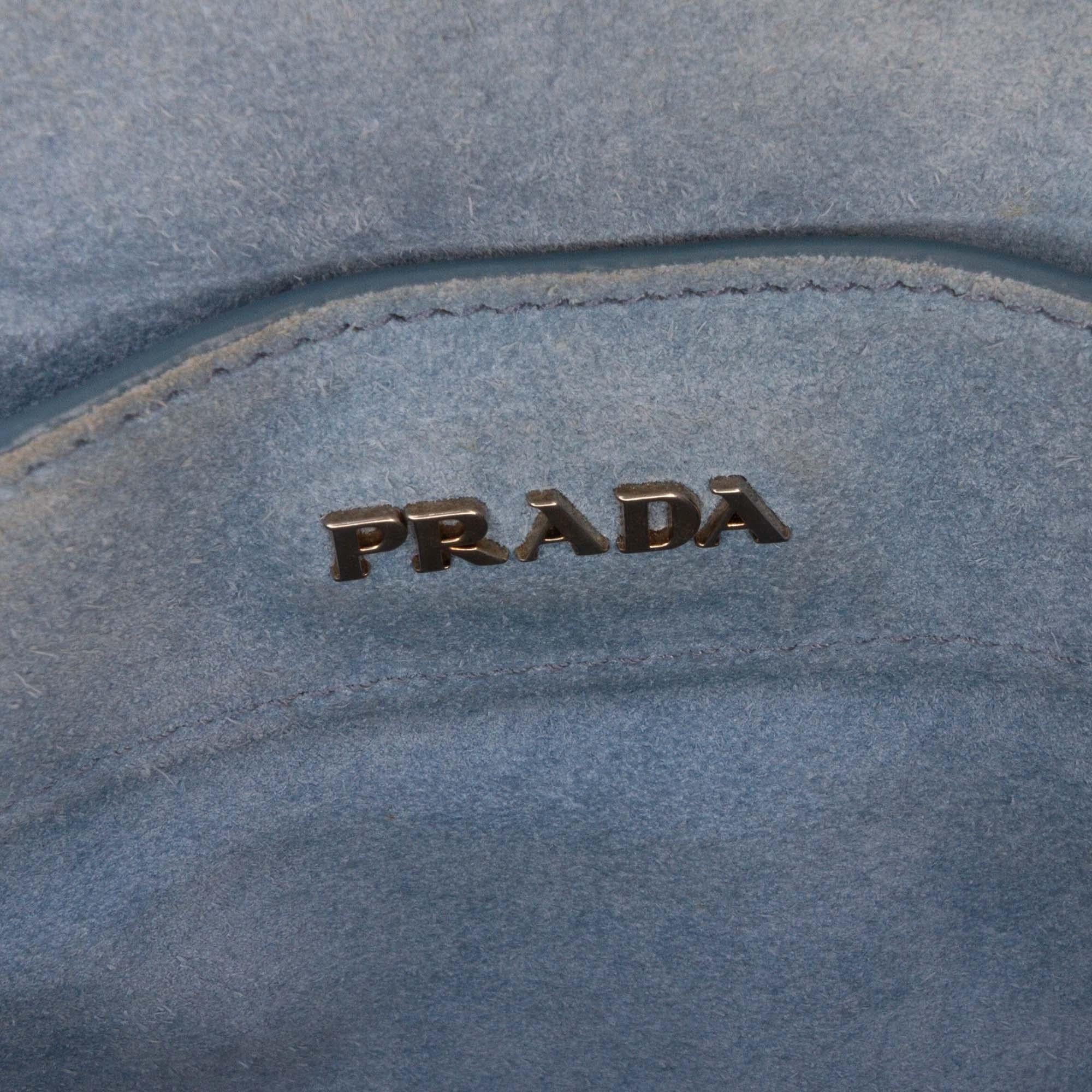 Prada Glace Calf Studded Etiquette Tote