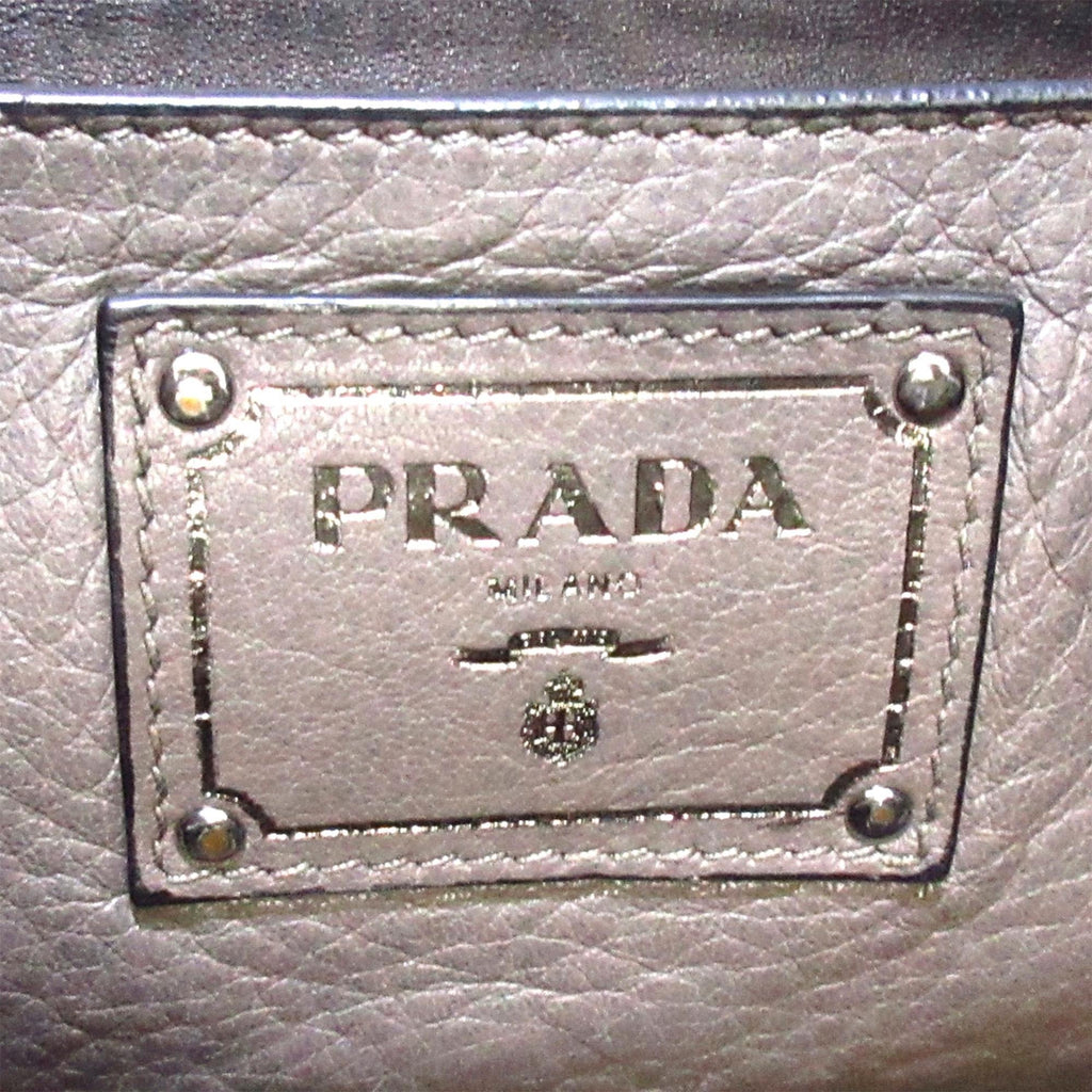 Prada Glace Calf Zippers Tote Bag (SHG-36563)