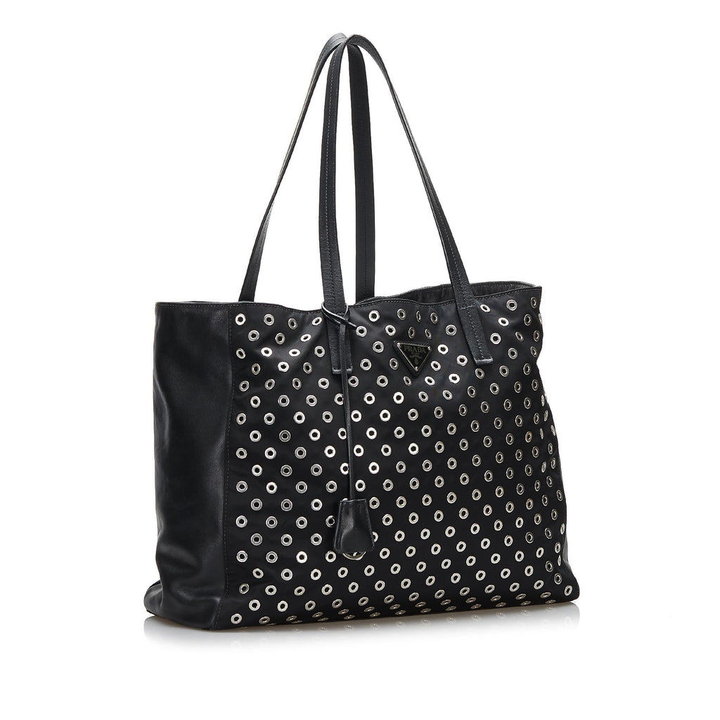 Prada Grommet Tessuto Tote (SHG-HPEKAR)
