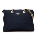 Prada Impuntu Tessuto Chain Tote