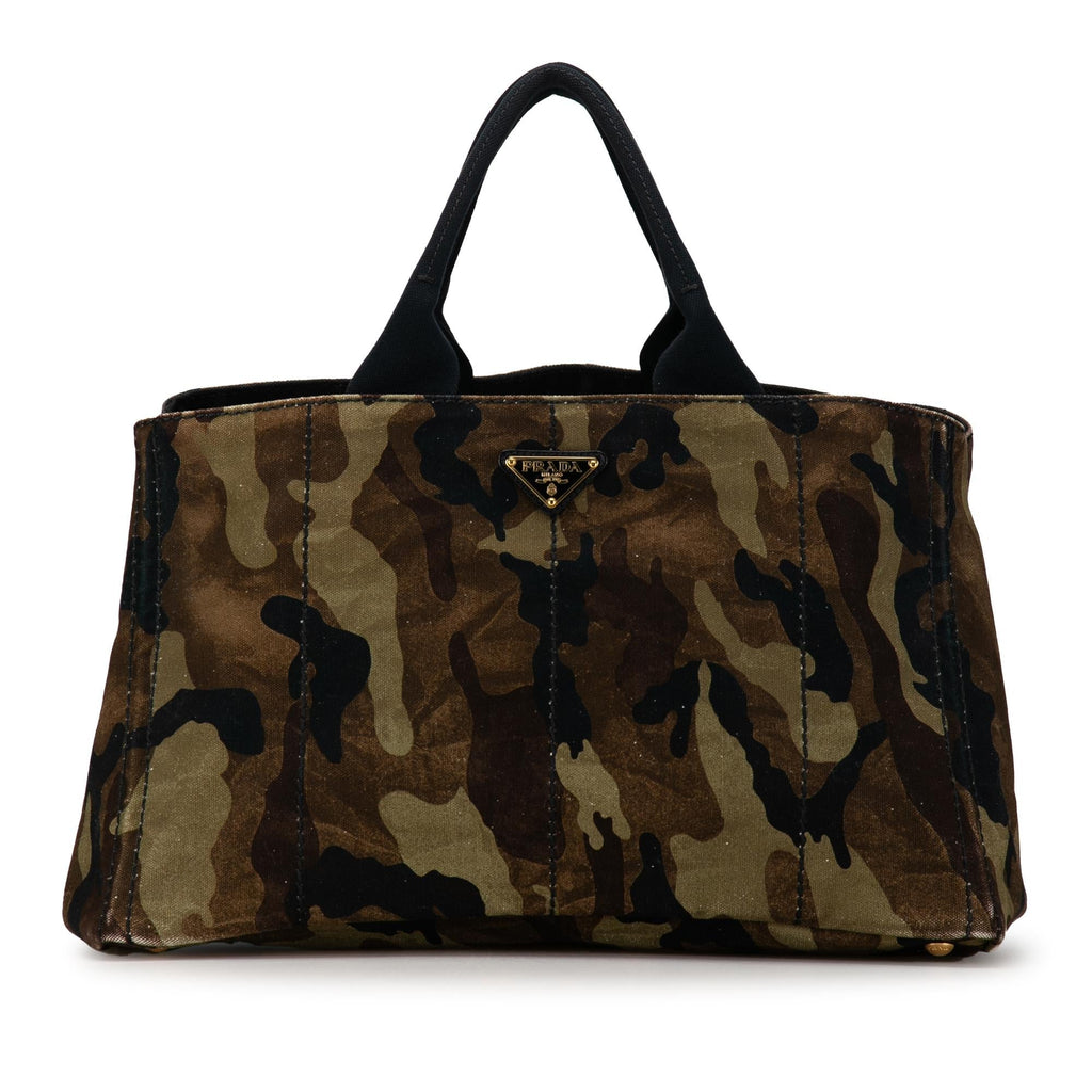 Prada Large Camouflage Stampata Canapa Tote (SHG-BOAIpk)