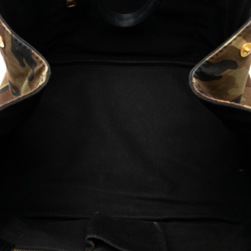 Prada Large Camouflage Stampata Canapa Tote (SHG-BOAIpk)