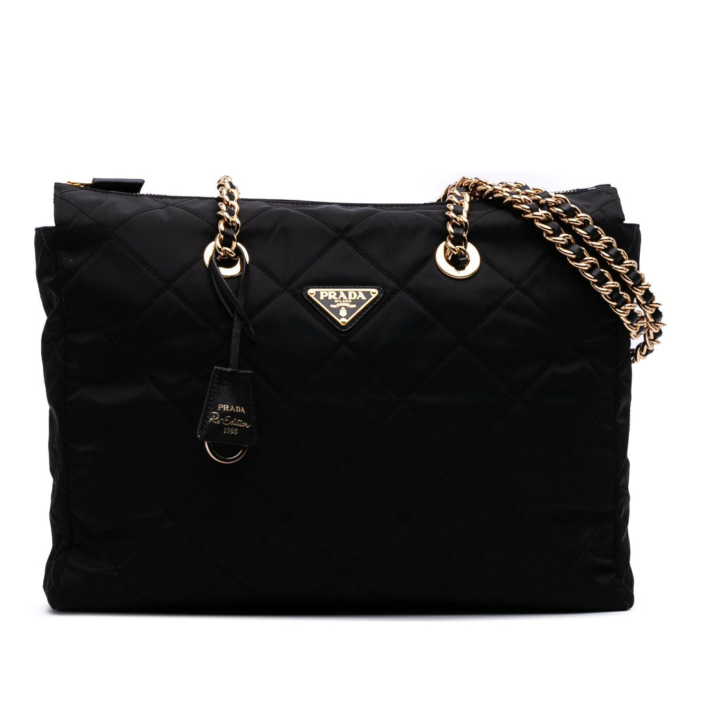 Prada Large Impuntu Re Nylon Re Edition 1995 Chaine Tote