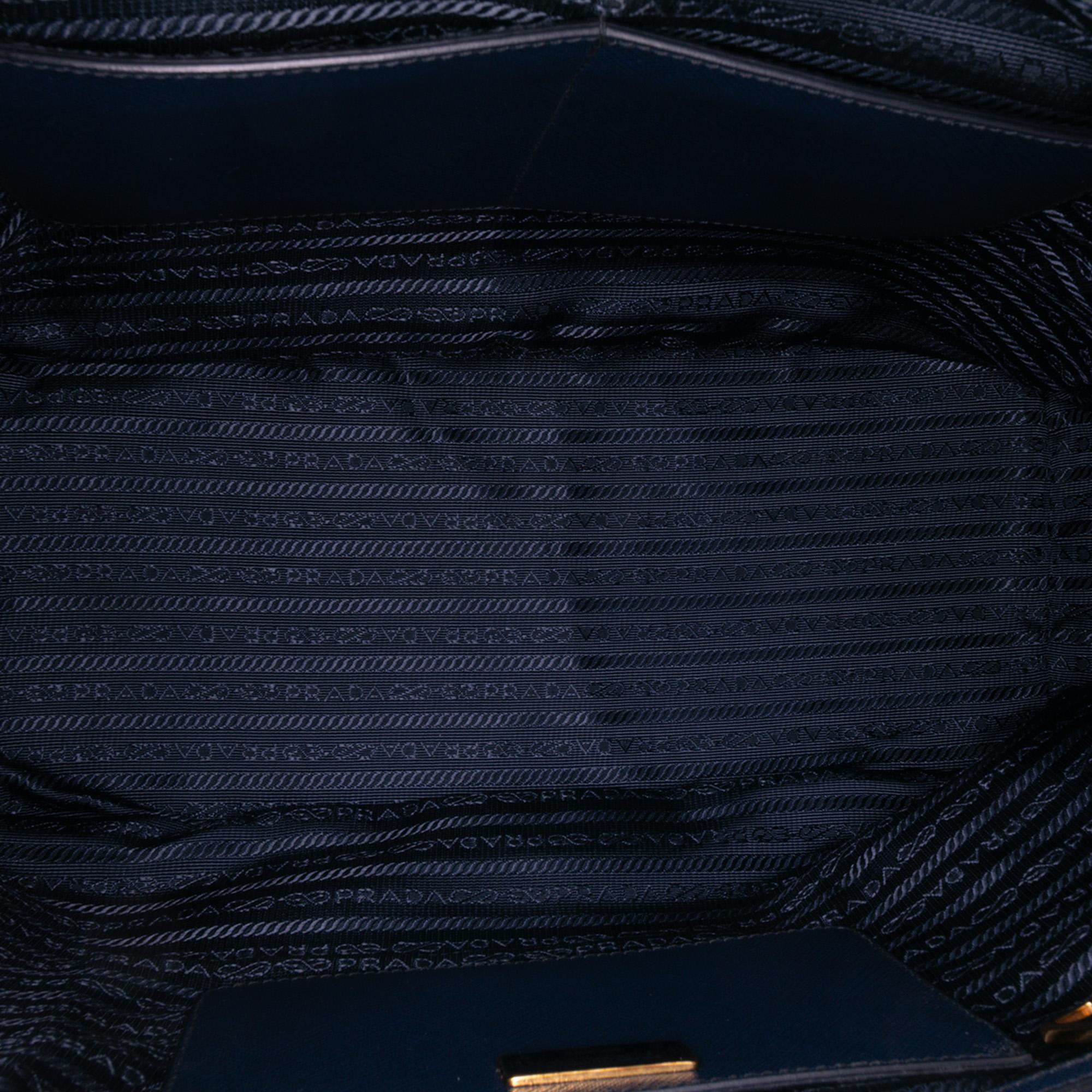 Prada Large Saffiano Lux Galleria Double Zip Tote