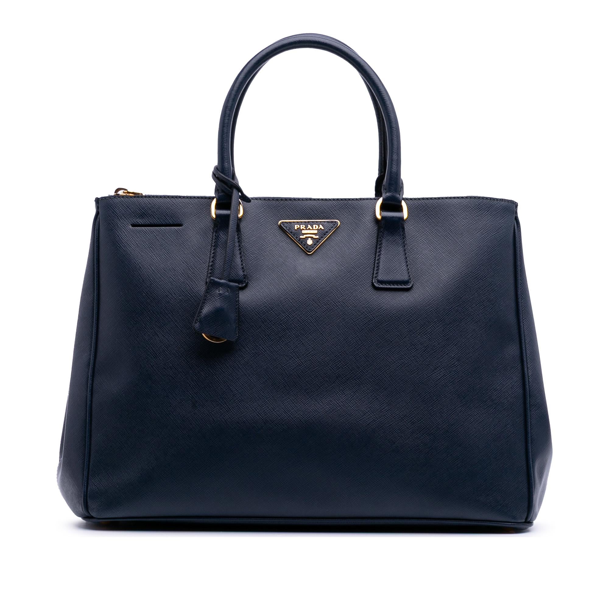 Prada Large Saffiano Lux Galleria Double Zip Tote