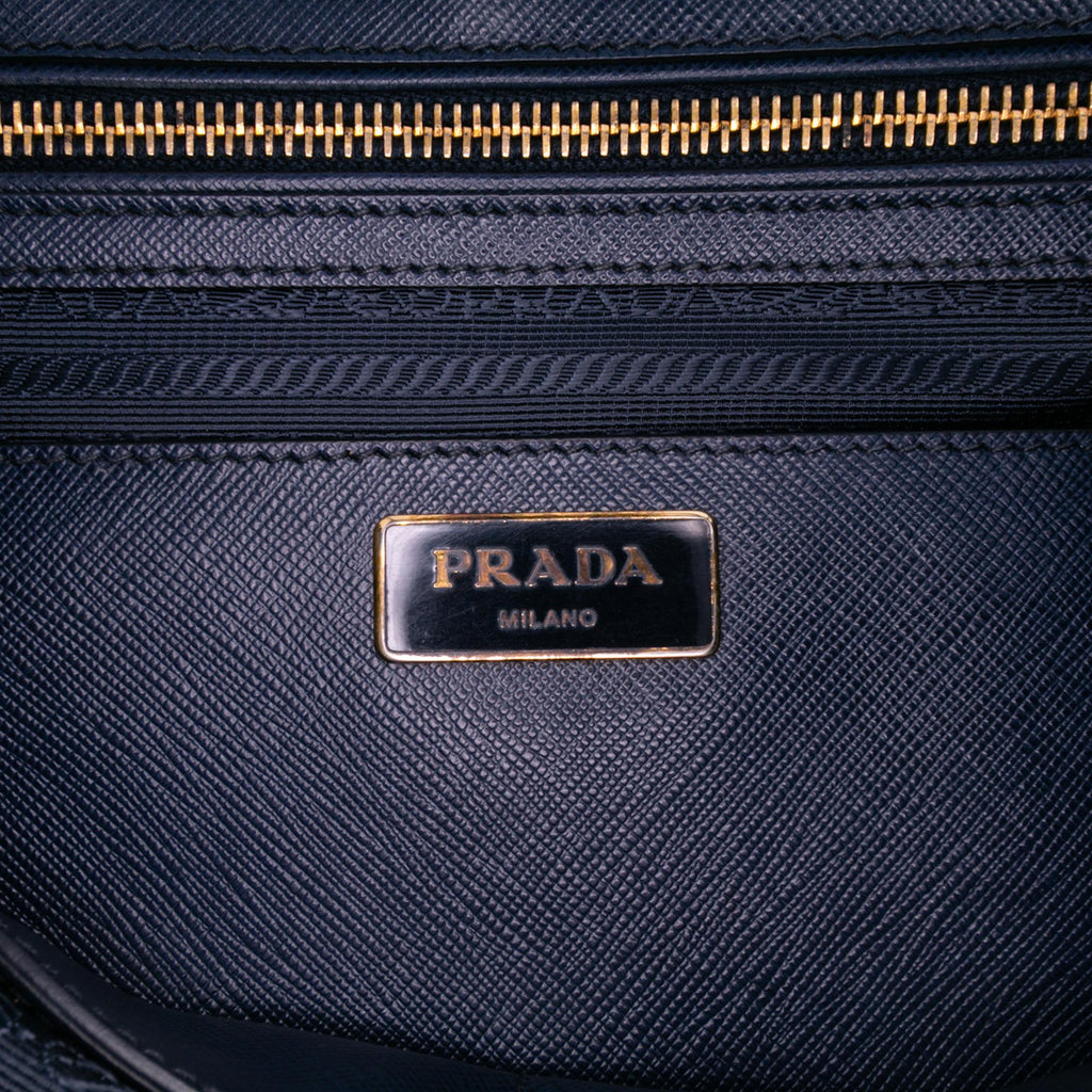 Prada Large Saffiano Lux Galleria Double Zip Tote