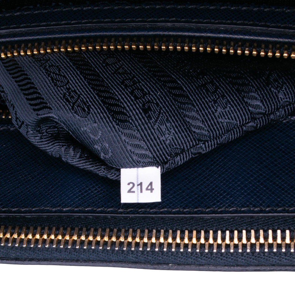 Prada Large Saffiano Lux Galleria Double Zip Tote