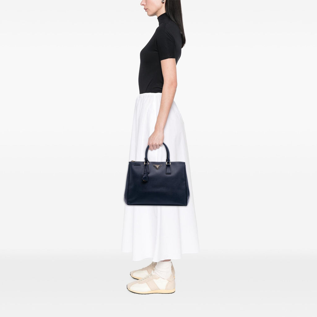 Prada Large Saffiano Lux Galleria Double Zip Tote