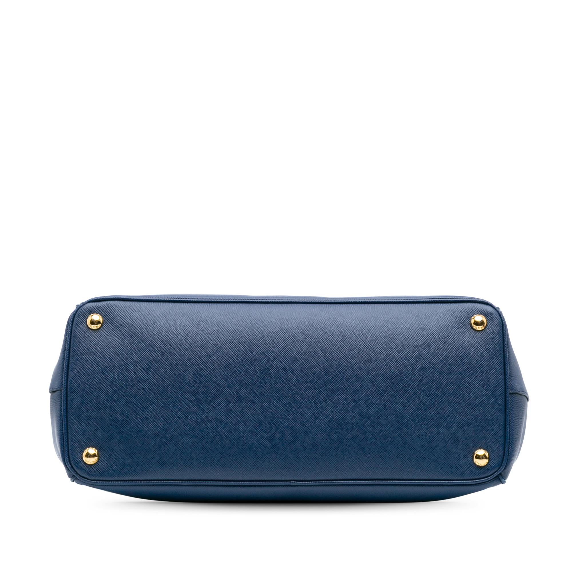 Prada Large Saffiano Lux Galleria Double Zip Tote