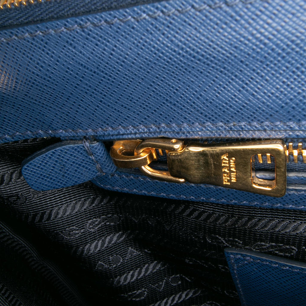 Prada Large Saffiano Lux Galleria Double Zip Tote