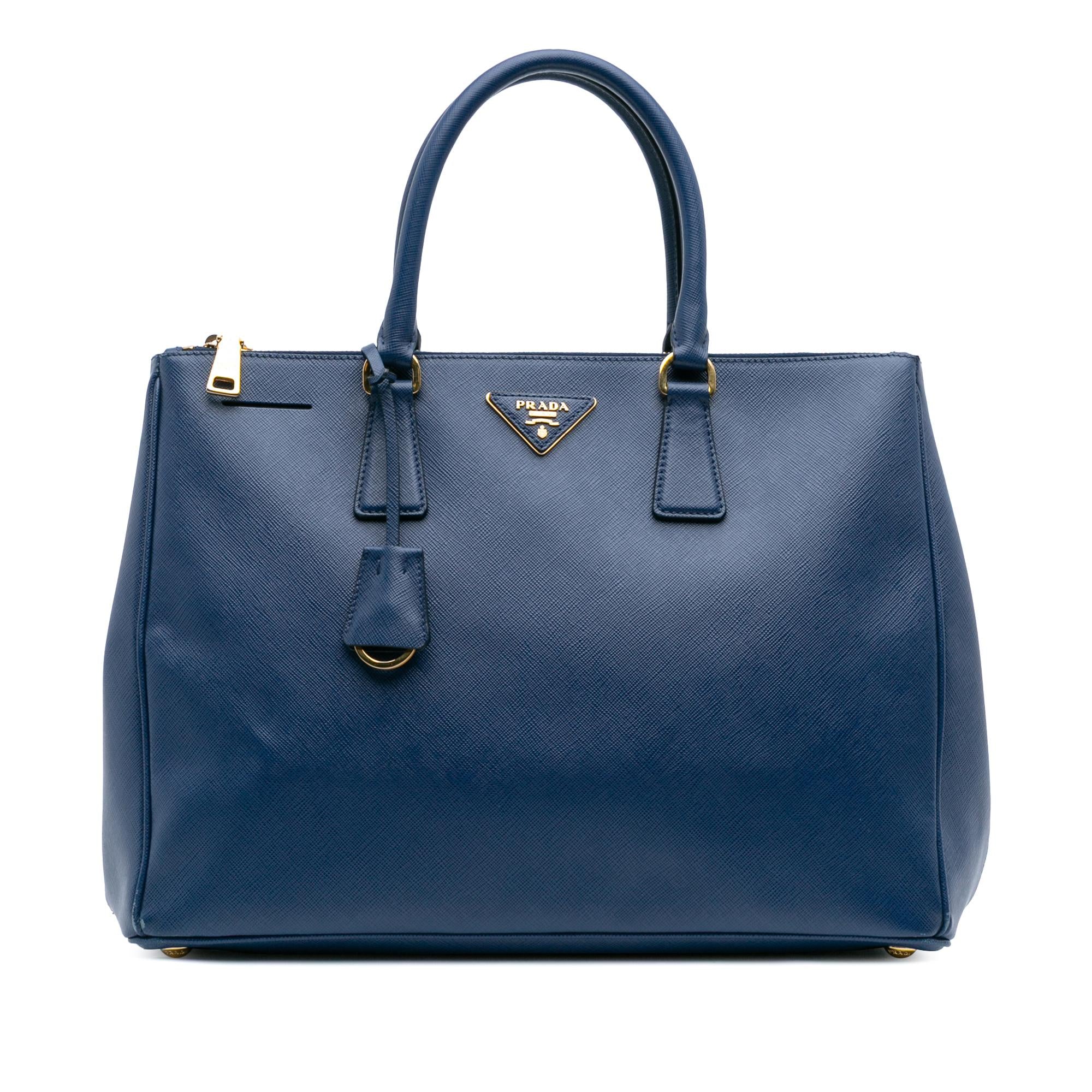 Prada Large Saffiano Lux Galleria Double Zip Tote