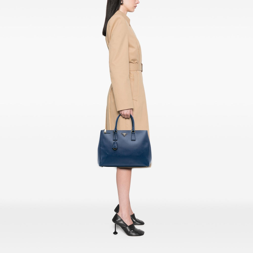 Prada Large Saffiano Lux Galleria Double Zip Tote