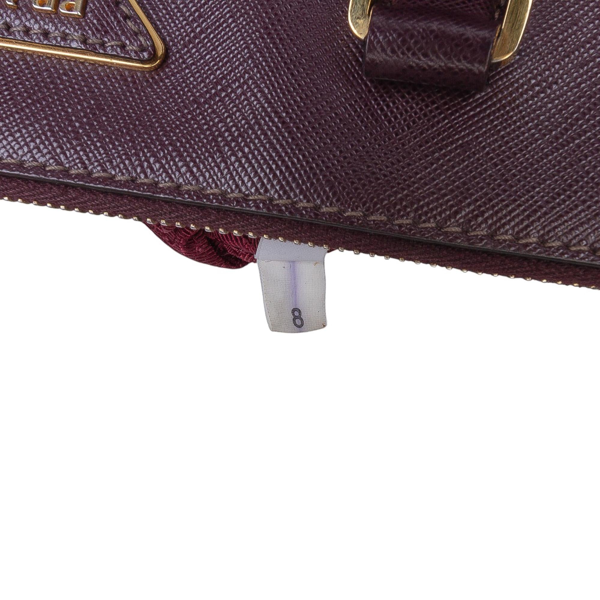 Prada Large Saffiano Lux Galleria Double Zip Tote